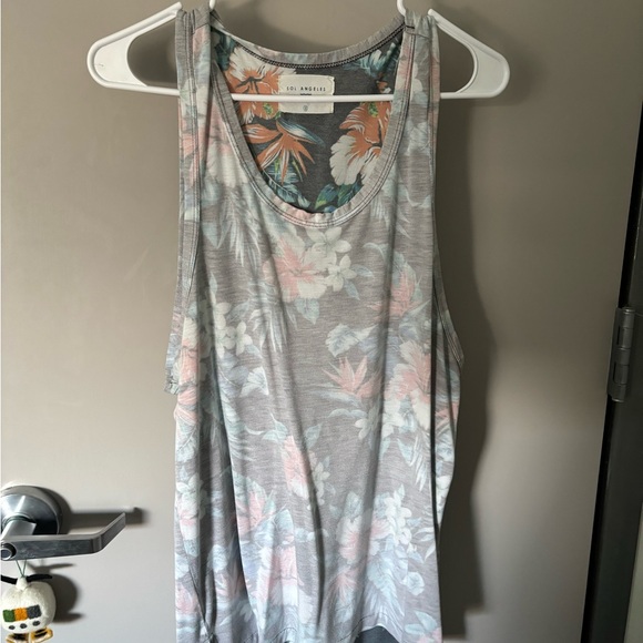Sol Angeles Floral “Inside-out” Tank Top - Picture 1 of 4